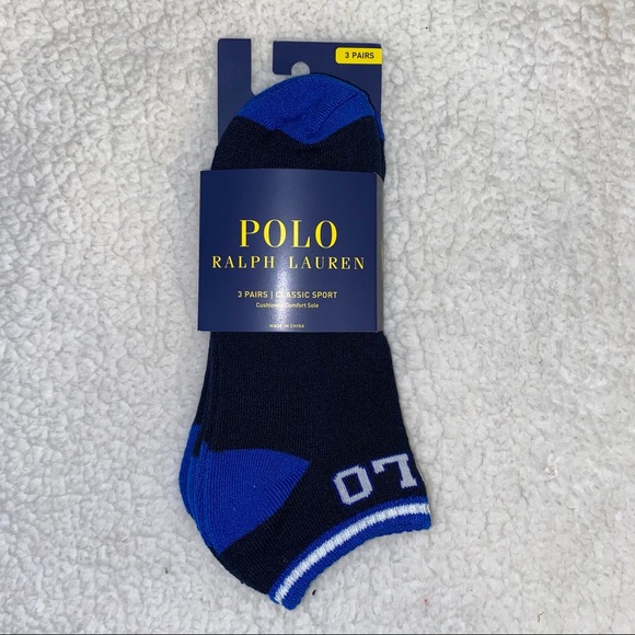 Polo Ralph Lauren three pack ankle socks - Picture 1 of 4